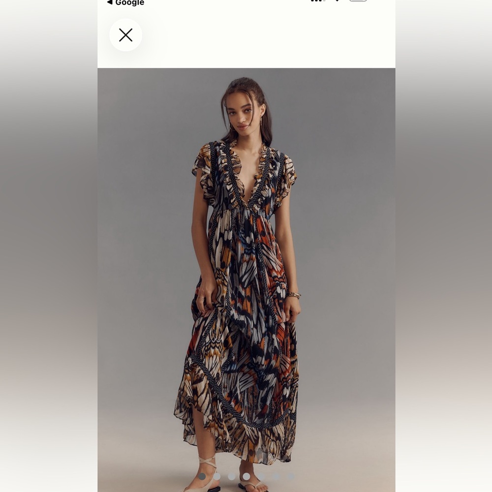 Elegant Multicolor Maxi Dress